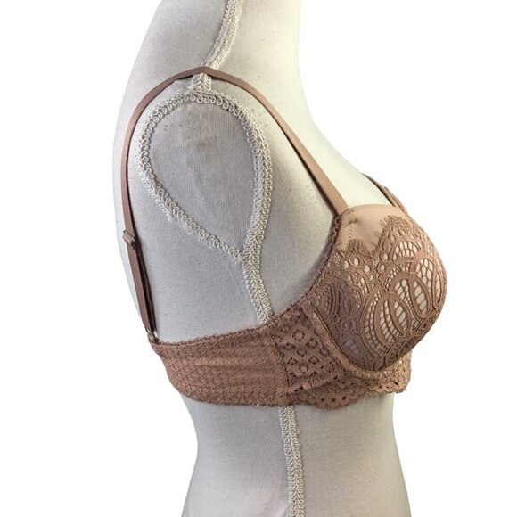 Victoria's Secret Dream Angels Lined Demi Double 32DD Lace Overlay Underwire - Picture 4 of 10